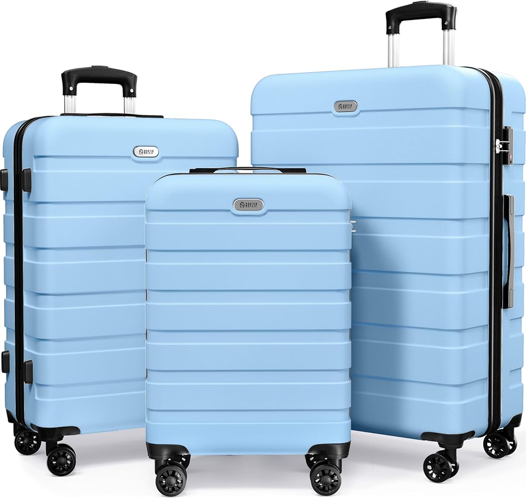 Amazon.com | AnyZip Luggage Sets 3 Piece Hardshell Suitcase Set PC